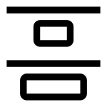 Distribute Vertical Top SVG Icon